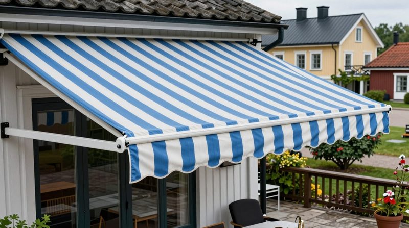 Byte av markisväv